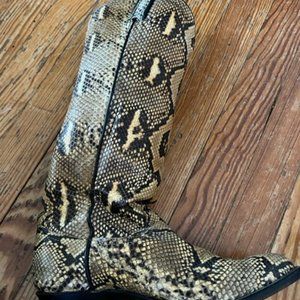 Women's tony lama full snake skin boots